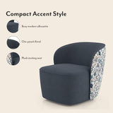 Port Accent Chair in Suede - Luxe Maple