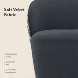Port Accent Chair in Suede - Luxe Maple