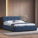 Stanford Premium Upholstered Bed In Suede - Luxe Maple - Luxe Maple