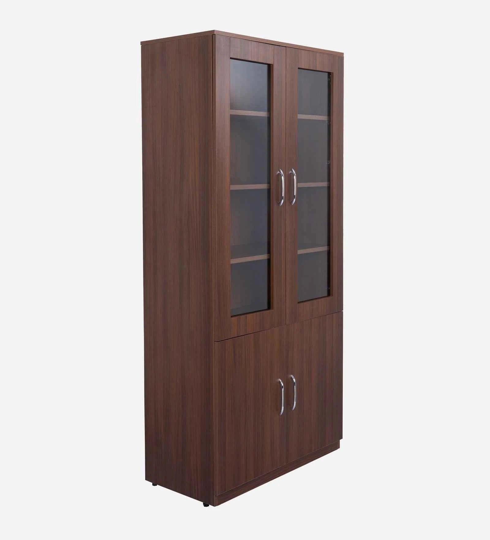 Texo Crockery Unit in Walnut Finish - Luxe Maple