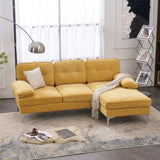 Bosco Luxury Modern Sectional Sofa Set - Luxe Maple