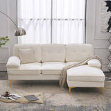 Bosco Luxury Modern Sectional Sofa Set - Luxe Maple