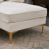 Bosco Luxury Modern Sectional Sofa Set - Luxe Maple