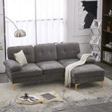 Bosco Luxury Modern Sectional Sofa Set - Luxe Maple