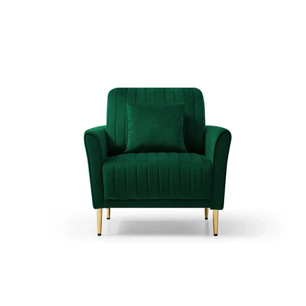 Kelvin Arm Upholstered Accent Sofa Chair - Luxe Maple
