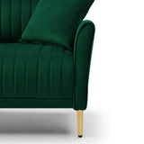 Kelvin Arm Upholstered Accent Sofa Chair - Luxe Maple