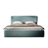 Vivo Luxury Upholstered Bed in Suede | Modern Designer Bed - Luxe Maple
