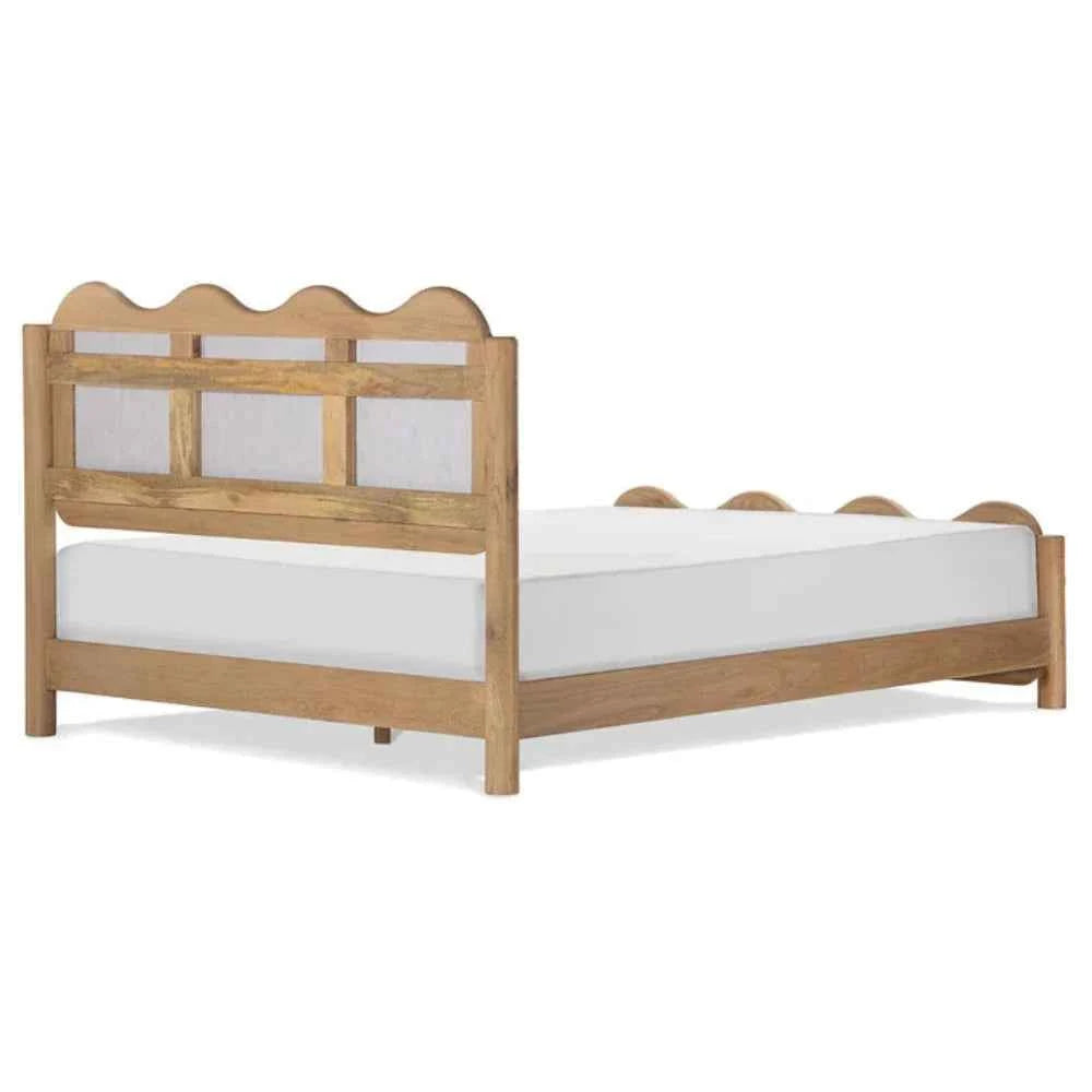 Waxe Premium Solid Wood Bed - Luxe Maple