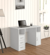 Unicorn Study Table in White Colour - Luxe Maple