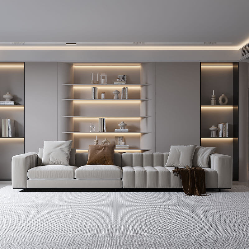 Oscar Premium 4 Seater Ultra Modern Sofa Set - Luxe Maple