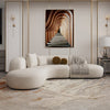 Buccky Luxury Sectional Sofa in Brooklyn Fabric - Luxe Maple