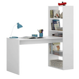 Dollar Study Table in White Colour - Luxe Maple