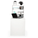 Dollar Study Table in White Colour - Luxe Maple