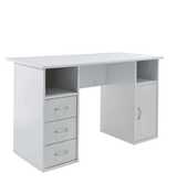Unicorn Study Table in White Colour - Luxe Maple