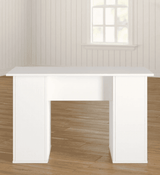 Unicorn Study Table in White Colour - Luxe Maple