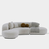 Buccky Luxury Sectional Sofa in Brooklyn Fabric - Luxe Maple