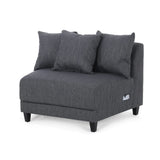 Rolex Round Modern Molfino Sectional Sofa - Luxe Maple