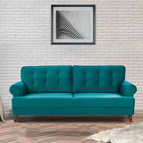 Mosco Straight Line Sofa Set In Suede