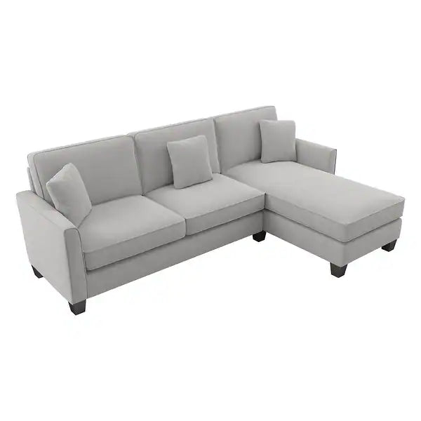 Celio Modern Suede Sectional Sofa - Luxe Maple