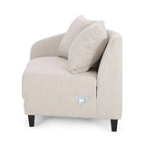 Rolex Round Modern Molfino Sectional Sofa - Luxe Maple