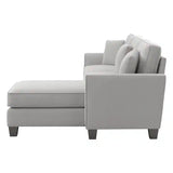 Celio Modern Suede Sectional Sofa - Luxe Maple