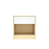 Monaco Engineered Wood Wenge Finish Bedside Table