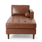 Depy Sectional Sofa Set in PU Leatherette - Luxe Maple