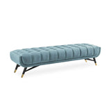 Cross line Lounger in Suede - Luxe Maple
