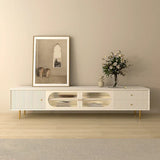Pacific Luxury TV Unit in White - Luxe Maple