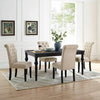 Mozo Luxury 4 Seater Dining Table in Beige - Luxe Maple