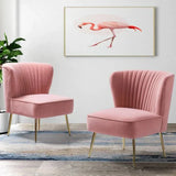Pepper Accent Chair ( Pair ) - Luxe Maple
