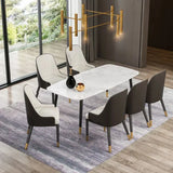 Rolex Luxury 6 Seater Dining Table in Black - Luxe Maple
