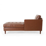 Depy Sectional Sofa Set in PU Leatherette - Luxe Maple