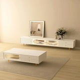 Pacific Luxury TV Unit in White - Luxe Maple