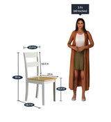 Smarty 6 Seater Dining Table in White Color - Luxe Maple