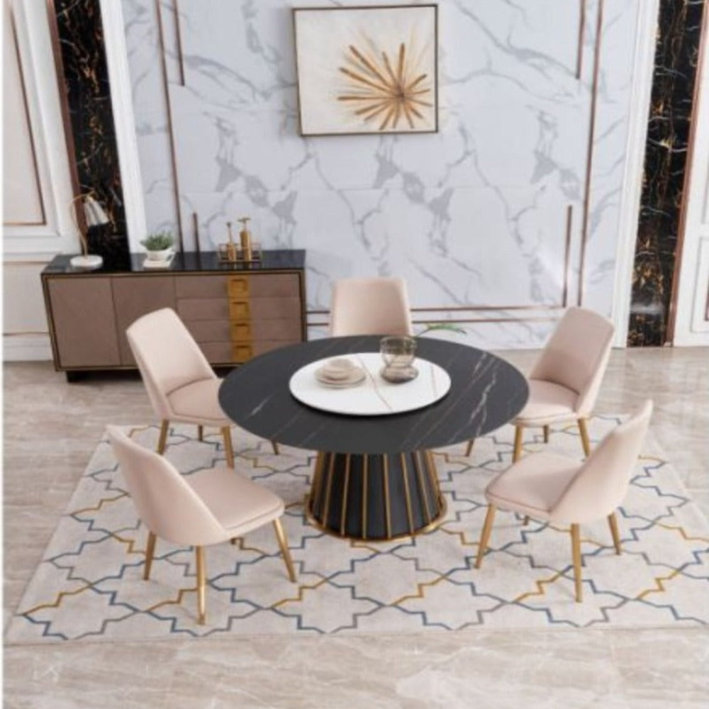Kilo Luxury 5 Seater Dining Table - Luxe Maple