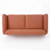 Heffy Modern Sofa Set in Suede