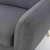 Heffy Modern Sofa Set in Suede