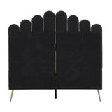 Classic Uniline Luxury Upholstered Bed Without Storage in Suede - Luxe Maple