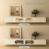 Pacific Luxury TV Unit in White - Luxe Maple