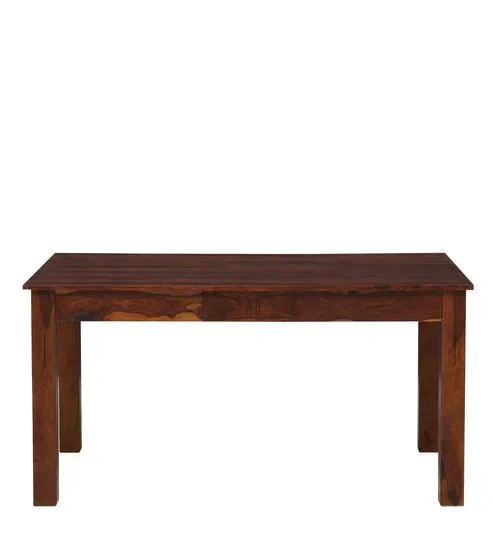 Tipsy 6 Seater Dining Table in Wenge Color (Sheesham Wood) - Luxe Maple