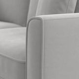 Celio Modern Suede Sectional Sofa - Luxe Maple