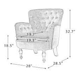 Husky Suede Accent Chair - Luxe Maple