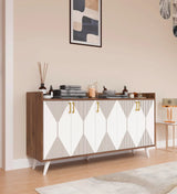 Keko Luxury Chest of Drawer in Laminate | Modern Storage Unit - Luxe Maple
