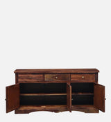 Nextra Sheesham Wood Sideboard Cabinet | Solid Wood Storage - Luxe Maple