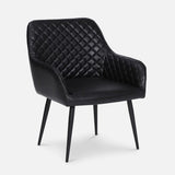 Roxanne Upholstered Arm Chair - Luxe Maple