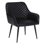 Roxanne Upholstered Arm Chair - Luxe Maple