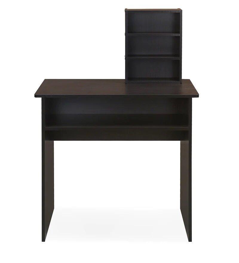 Simple Study Table in Wenge Color - Luxe Maple